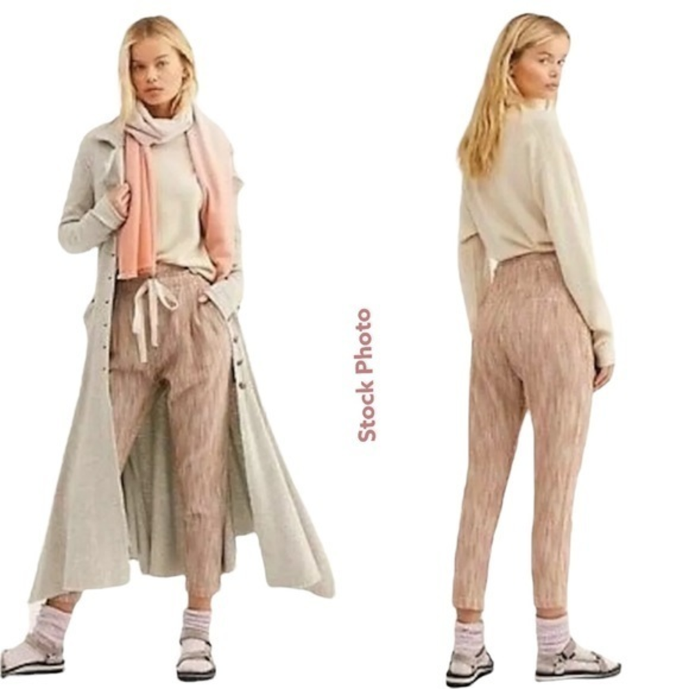 Free People Women’s Light‎ At Sunrise Tan Caraway Crop Pants Size 2